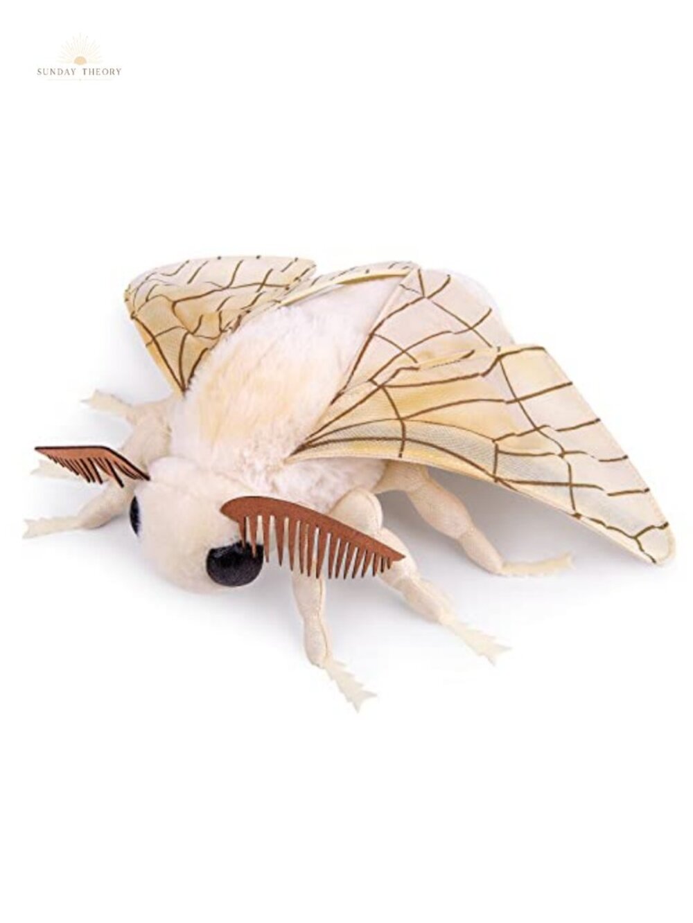 Lifelike 26" Giant Silk Moth Plush Stuffed Animal Soft Weighted Toy, Realistic